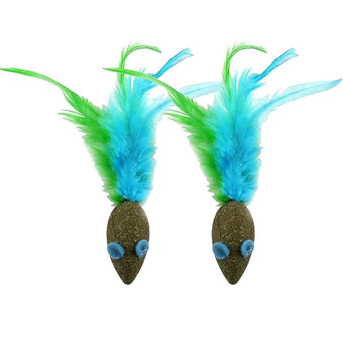 cature Care by Nature Natural Cat Catnip Treat Balls,Pet Catnip Toys,Interactive Mice Mouse Kitten Toys